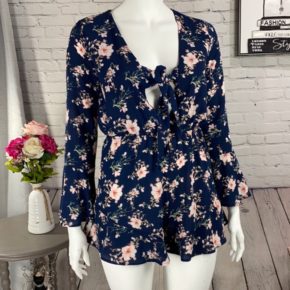 Rue21 Pants - rue 21 Blue Romper Size: XL